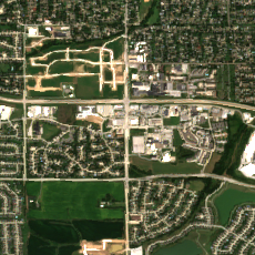 Omaha - Midlands Data Center site on 2024-08-31, Sentinel-2 satellite true color