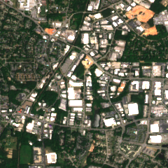 TierPoint Raleigh Data Center site on 2018-05-09, Sentinel-2 satellite true color