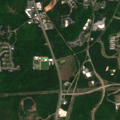 Raleigh - RTP Data Center site on 2018-05-09, Sentinel-2 satellite true color