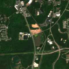 Raleigh - RTP Data Center site on 2020-05-03, Sentinel-2 satellite true color