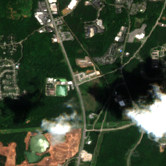 Raleigh - RTP Data Center site on 2022-05-28, Sentinel-2 satellite true color