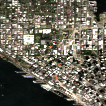 Seattle Data Center site on 2022-08-08, Sentinel-2 satellite true color