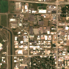 Sioux Falls - East Data Center site on 2020-08-25, Sentinel-2 satellite true color