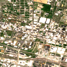 St. Louis - Locust Data Center site on 2018-06-05, Sentinel-2 satellite true color