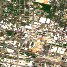 St. Louis - Locust Data Center site on 2020-06-07, Sentinel-2 satellite true color