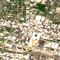 St. Louis - Locust Data Center site on 2022-06-14, Sentinel-2 satellite true color