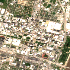St. Louis - Olive Data Center site on 2022-06-14, Sentinel-2 satellite true color