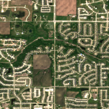 US Signal Des Moines IA01 site on 2024-06-09, Sentinel-2 satellite true color