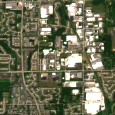 US Signal IN02 (Indianapolis) site on 2022-06-21, Sentinel-2 satellite true color