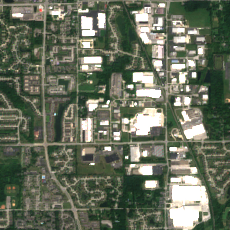 US Signal IN02 (Indianapolis) site on 2024-08-24, Sentinel-2 satellite true color