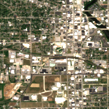US Signal IN03 (South Bend) site on 2018-07-07, Sentinel-2 satellite true color