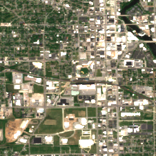 US Signal IN03 (South Bend) site on 2020-06-06, Sentinel-2 satellite true color