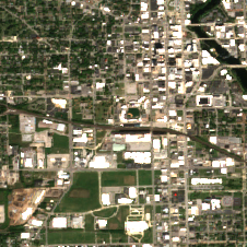 US Signal IN03 (South Bend) site on 2025-09-15, Sentinel-2 satellite true color