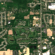 US Signal MI02 (Grand Rapids) site on 2020-06-06, Sentinel-2 satellite true color