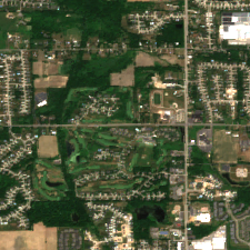 US Signal MI02 (Grand Rapids) site on 2022-06-21, Sentinel-2 satellite true color