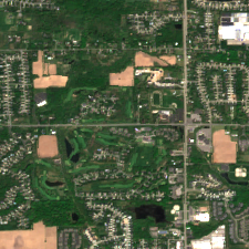 US Signal MI02 (Grand Rapids) site on 2025-05-11, Sentinel-2 satellite true color