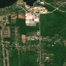 US Signal MI03 (Detroit) site on 2025-06-02, Sentinel-2 satellite true color