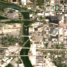 US Signal IN01 site on 2022-06-21, Sentinel-2 satellite true color