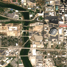 US Signal IN01 site on 2025-09-15, Sentinel-2 satellite true color