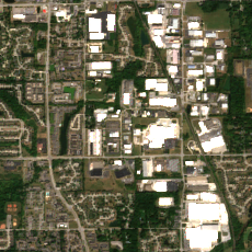 US Signal IN02 site on 2025-09-15, Sentinel-2 satellite true color