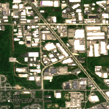 US Signal MI01 site on 2020-06-14, Sentinel-2 satellite true color