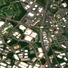 Vantage Ashburn I (VA1) site on 2022-08-13, Sentinel-2 satellite true color