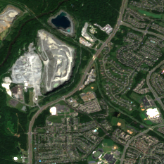 Vantage Ashburn III (VA3) site on 2022-08-13, Sentinel-2 satellite true color