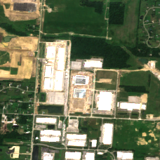 Vantage New Albany Campus site on 2025-08-01, Sentinel-2 satellite true color