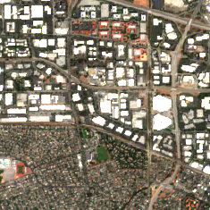 Vantage Santa Clara Campus (V1-V6) site on 2020-09-06, Sentinel-2 satellite true color