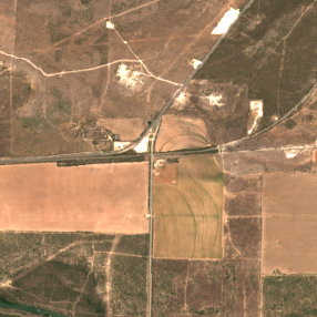 Dove Creek Data Center site on 2020-08-05, Sentinel-2 satellite true color