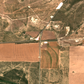 Dove Creek Data Center site on 2025-08-29, Sentinel-2 satellite true color