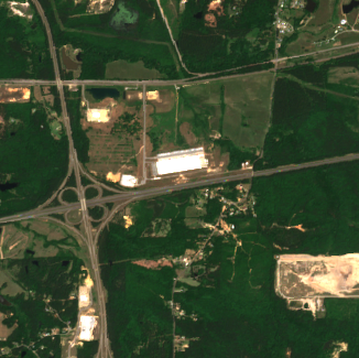 Compass Meridian Campus site on 2018-05-13, Sentinel-2 satellite true color