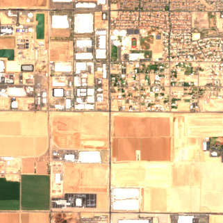 Compass Phoenix El Mirage Campus site on 2025-07-10, Sentinel-2 satellite true color