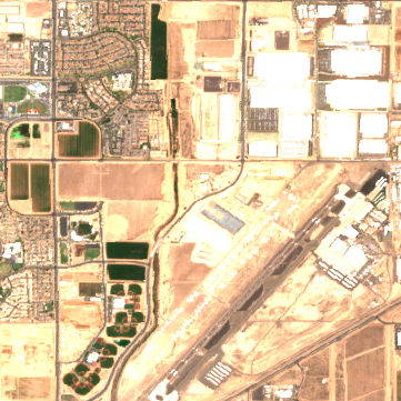 Compass Phoenix Goodyear Campus site on 2022-05-17, Sentinel-2 satellite true color