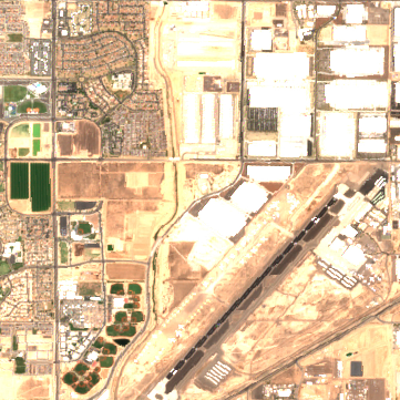 Compass Phoenix Goodyear Campus site on 2024-05-26, Sentinel-2 satellite true color