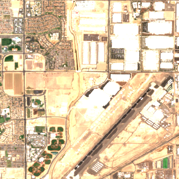 Compass Phoenix Goodyear Campus site on 2025-07-10, Sentinel-2 satellite true color