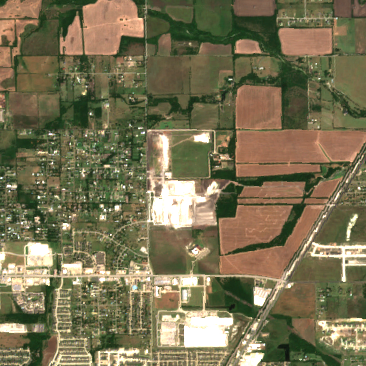 Compass Datacenters Red Oak Campus site on 2020-08-19, Sentinel-2 satellite true color