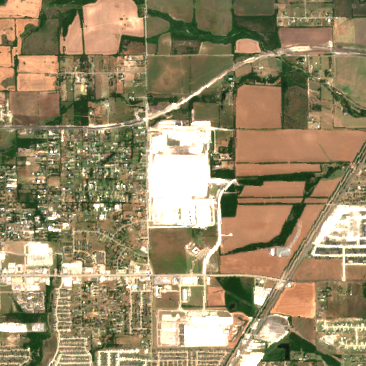 Compass Datacenters Red Oak Campus site on 2022-06-20, Sentinel-2 satellite true color