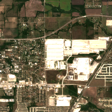 Compass Datacenters Red Oak Campus site on 2024-09-10, Sentinel-2 satellite true color