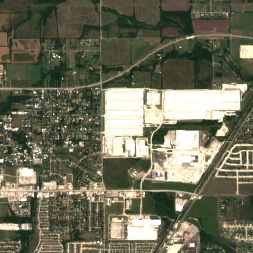 Compass Datacenters Red Oak Campus site on 2025-09-10, Sentinel-2 satellite true color