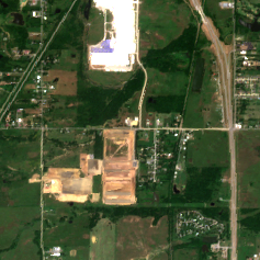 Core Scientific / CoreWeave Muskogee HPC Campus site on 2022-06-25, Sentinel-2 satellite true color