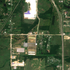 Core Scientific / CoreWeave Muskogee HPC Campus site on 2024-06-14, Sentinel-2 satellite true color