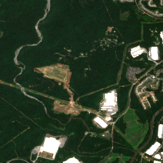 Douglasville site on 2018-06-04, Sentinel-2 satellite true color