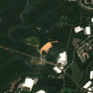 Douglasville site on 2020-09-06, Sentinel-2 satellite true color