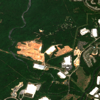 Douglasville site on 2022-05-09, Sentinel-2 satellite true color