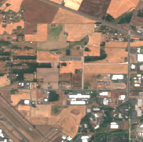 Hillsboro site on 2018-08-21, Sentinel-2 satellite true color