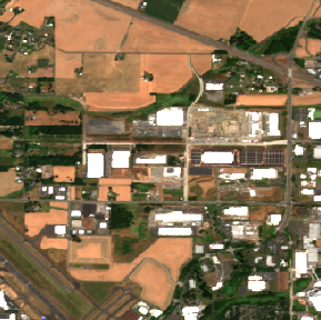 Hillsboro site on 2022-07-26, Sentinel-2 satellite true color