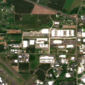 Hillsboro site on 2024-06-10, Sentinel-2 satellite true color
