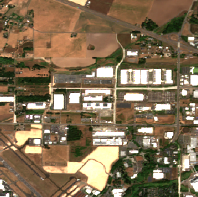 Hillsboro site on 2025-08-21, Sentinel-2 satellite true color