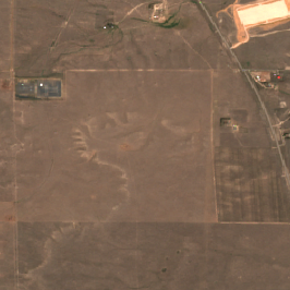 Project Jade (Crusoe / Tallgrass) AI Data Center Campus site on 2022-08-29, Sentinel-2 satellite true color